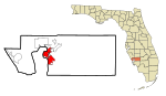 Charlotte County Florida Incorporated and Unincorporated areas Punta Gorda Highlighted